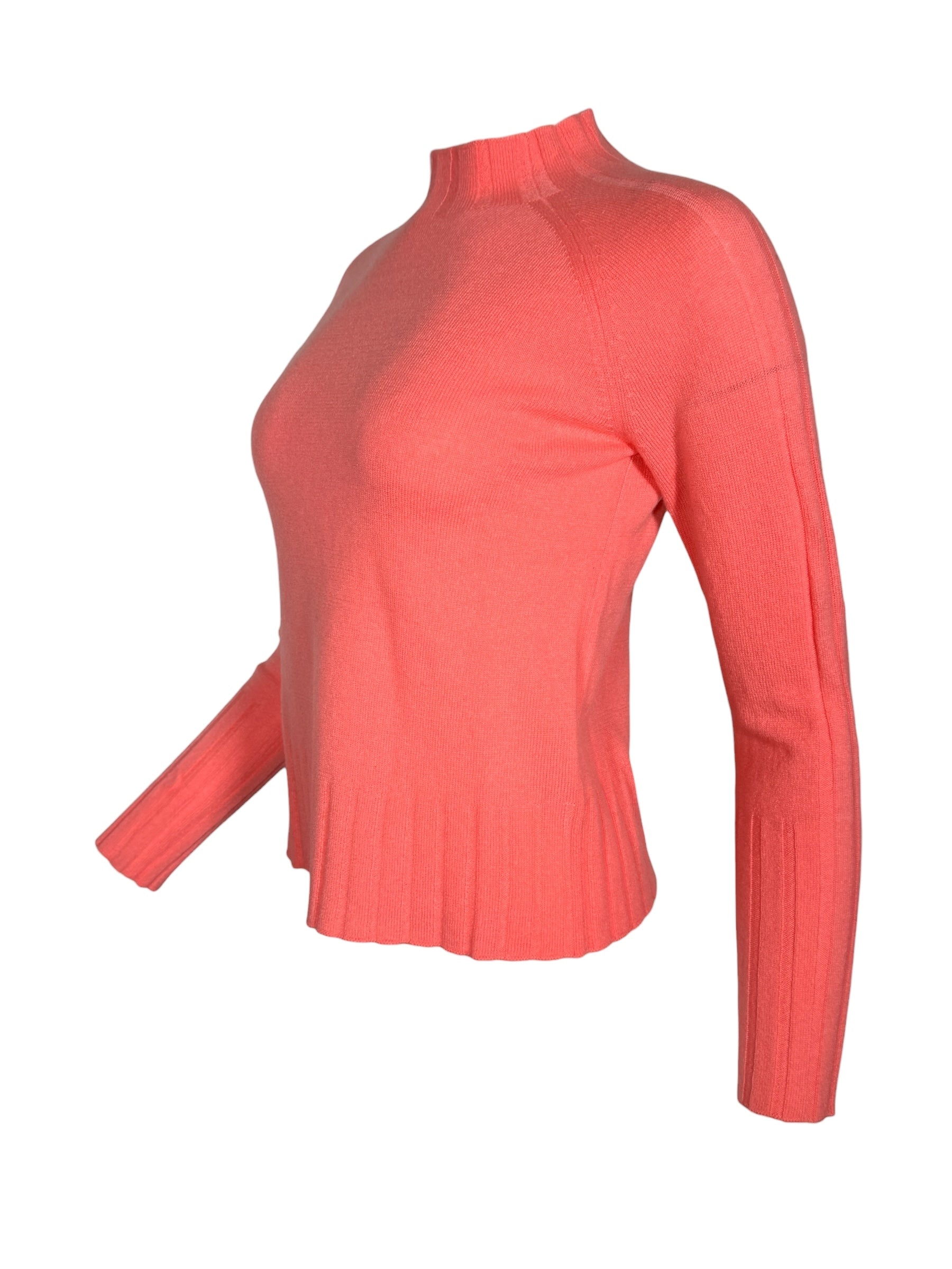 KINROSS RIB TRIM FUNNEL - CORAL