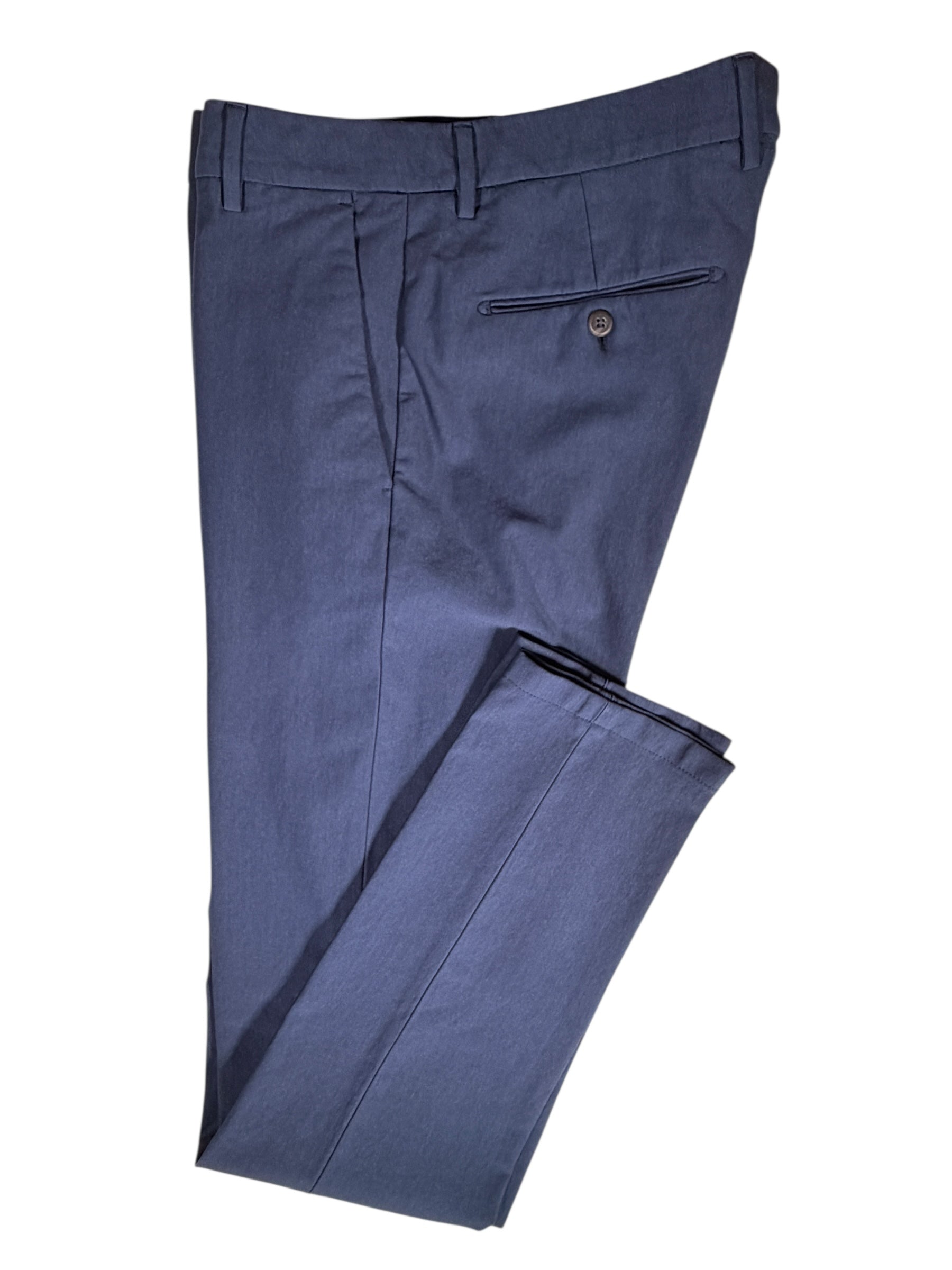 ELEVENTY MEN'S CHINO TROUSER - BLUE