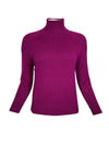 PUROTATTO CASHMERE MOCK NECK SWEATER - ORCHIDEA