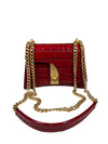 ARCADIA ARCO MINI CROSSBODY HANDBAG - ROSSO PERSIA CROCCO