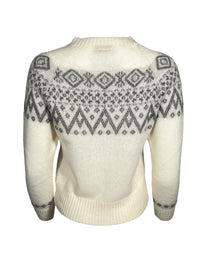 PUROTATTO NORWEGIAN STYLE CREW SWEATER - LATTE/TORTORA