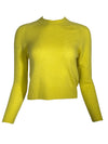 PUROTATTO CASHMERE CREW SWEATER - ACID YELLOW