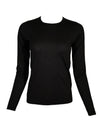 KINROSS LONG SLEEVE CREW SWEATER - BLACK