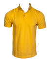 BUTTON DOWN MEN'S TECH PIQUE POLO - SOLID CORN YELLOW