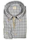GMF 965 MEN'S SPORT SHIRT - GREY/NAVY CHECK