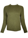PUROTATTO CASHMERE CREW SWEATER - FOGLIA