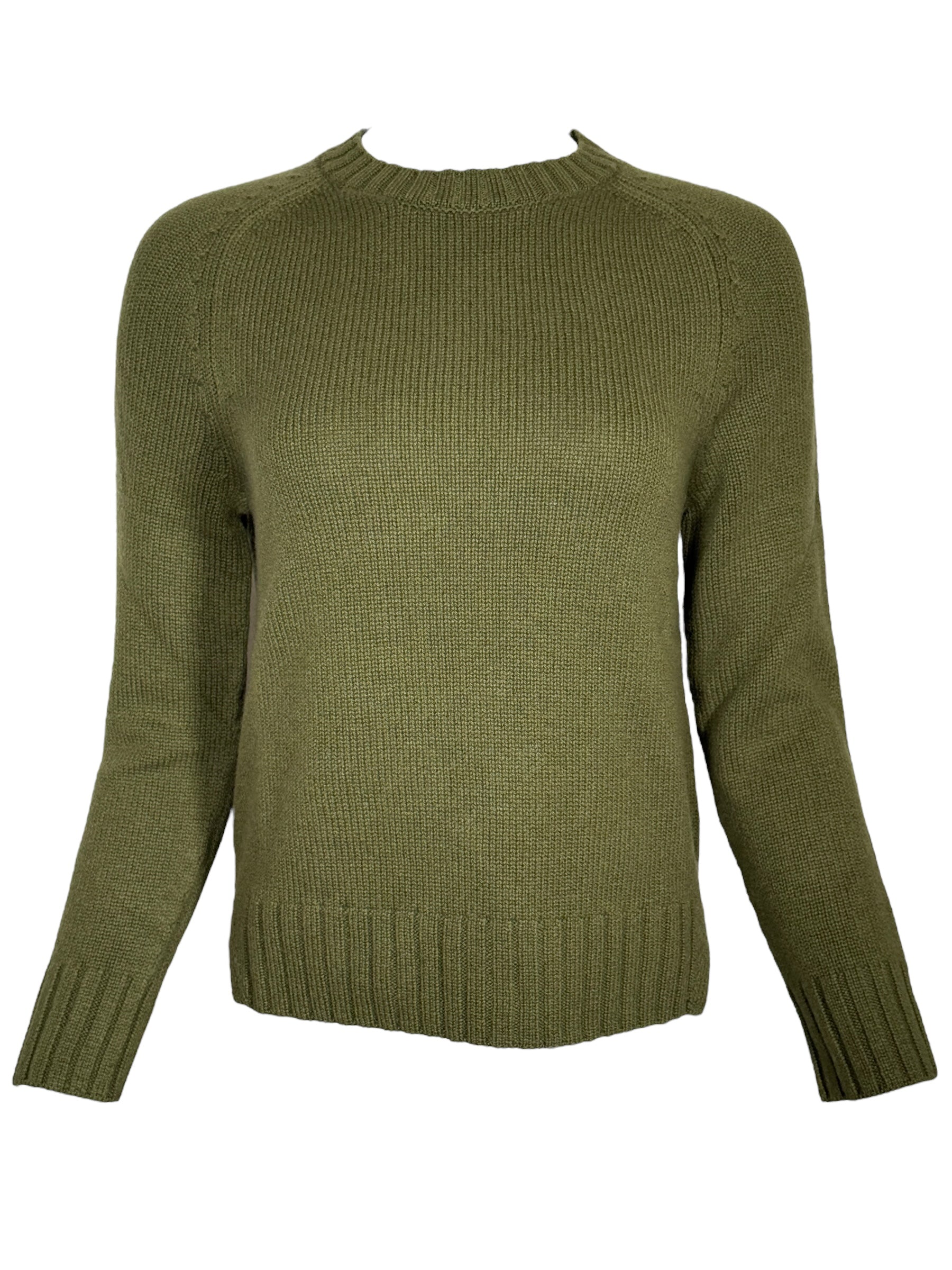 PUROTATTO CASHMERE CREW SWEATER - FOGLIA