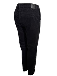 MAC WOMEN'S CHINO TURN UP CORDUROY PANT - BLACK