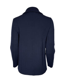 AMINA RUBINACCI WOOL COAT - NAVY