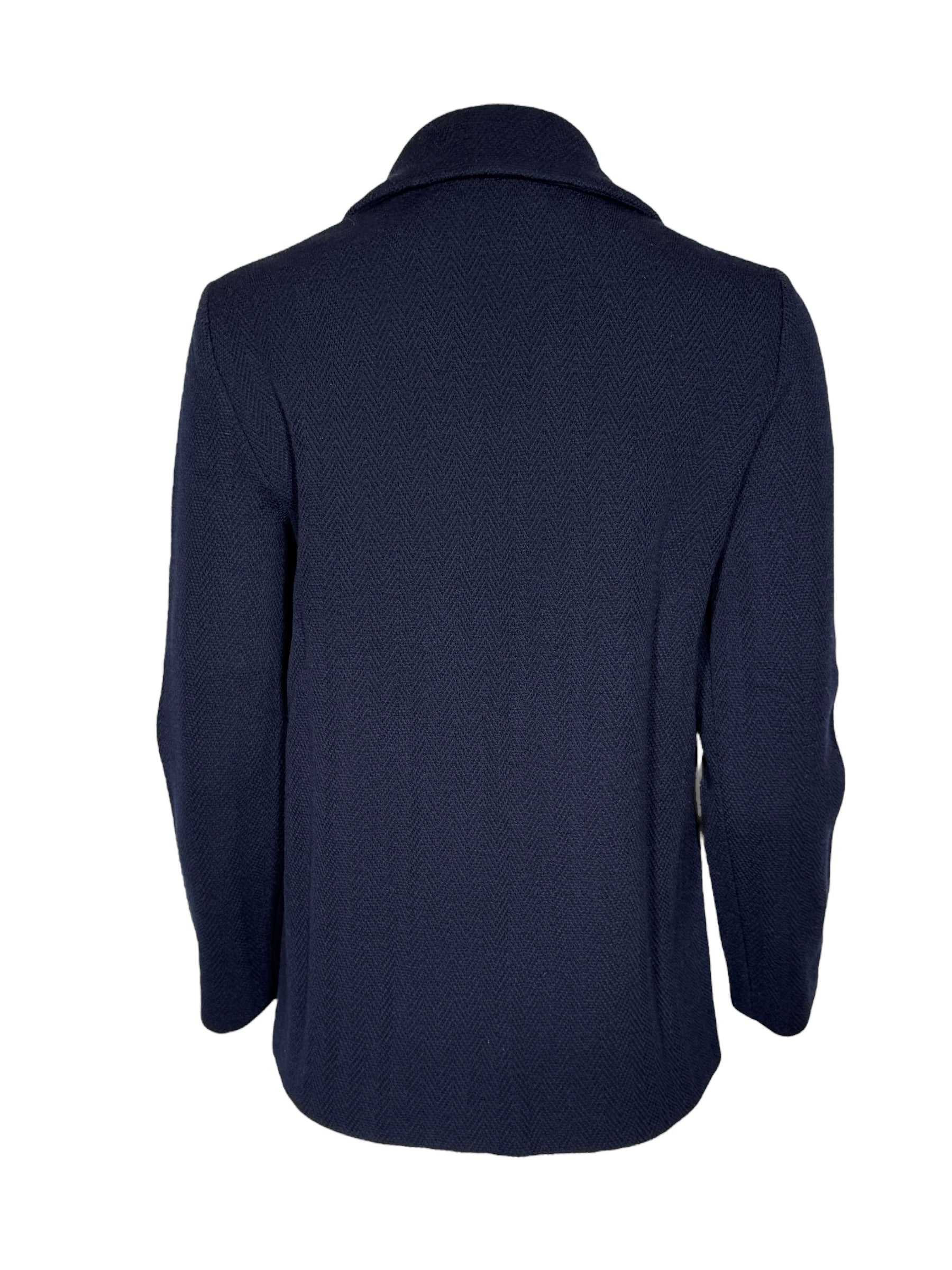 AMINA RUBINACCI WOOL COAT - NAVY