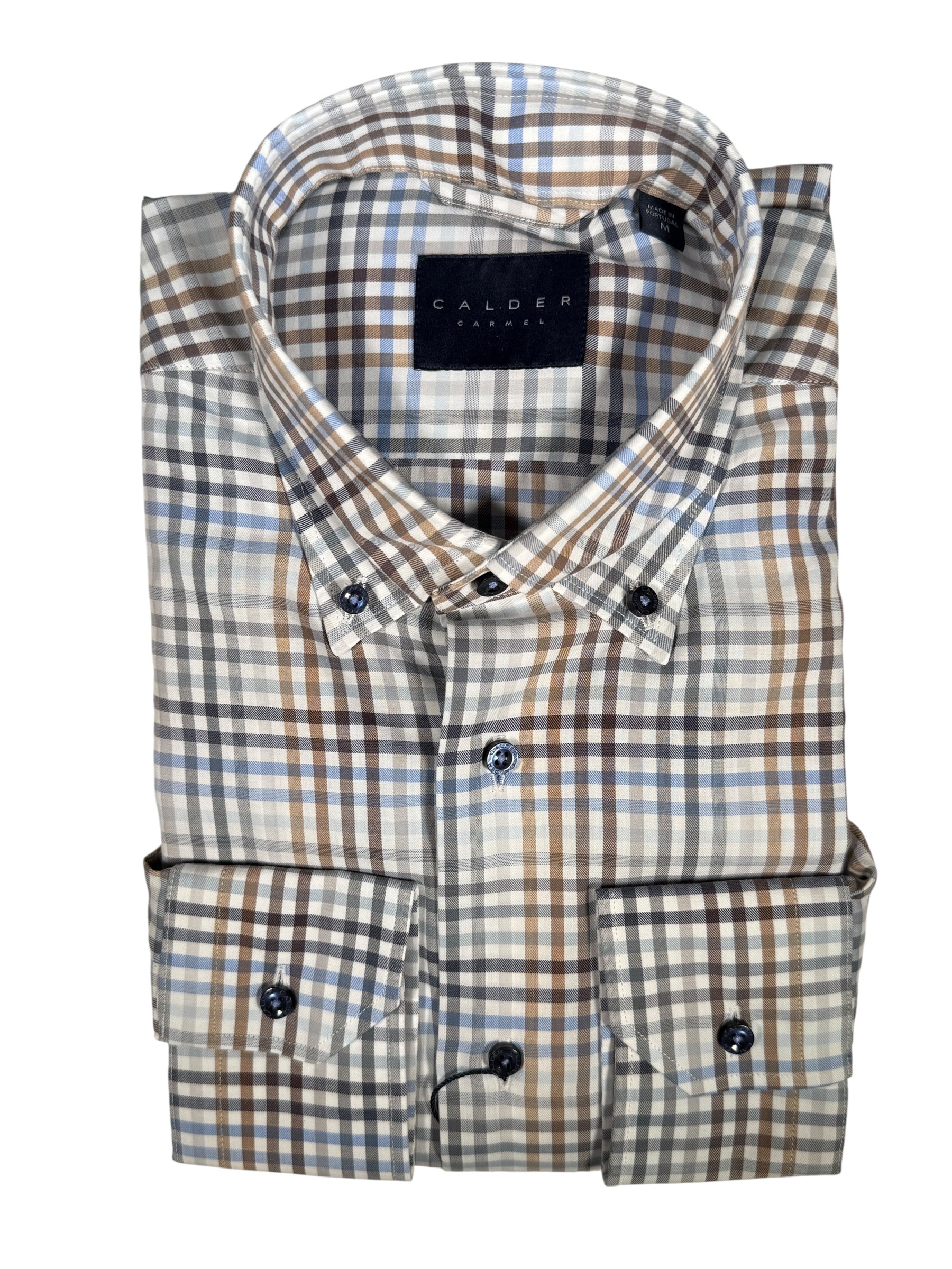 CALDER CARMEL MEN'S SHIRT - MADDER GINGHAM