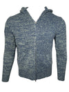 FLY3 FULL ZIP HOODED SWEATER - SALVIA/JEANS