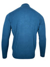 ALAN PAINE HANBURY CASHMERE 1/4 ZIP SWEATER - BOTTLE BLUE