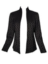ESTELLE AND FINN SHAPED JACKET - BLACK EMBROIDERED FANCY