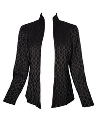 ESTELLE AND FINN SHAPED JACKET - BLACK EMBROIDERED FANCY