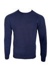 HARLEY OF SCOTLAND WOOL/CASHMERE SWEATER - NOTTE