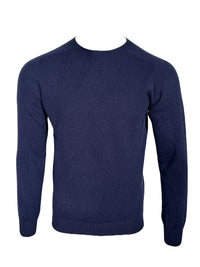 HARLEY OF SCOTLAND WOOL/CASHMERE SWEATER - NOTTE