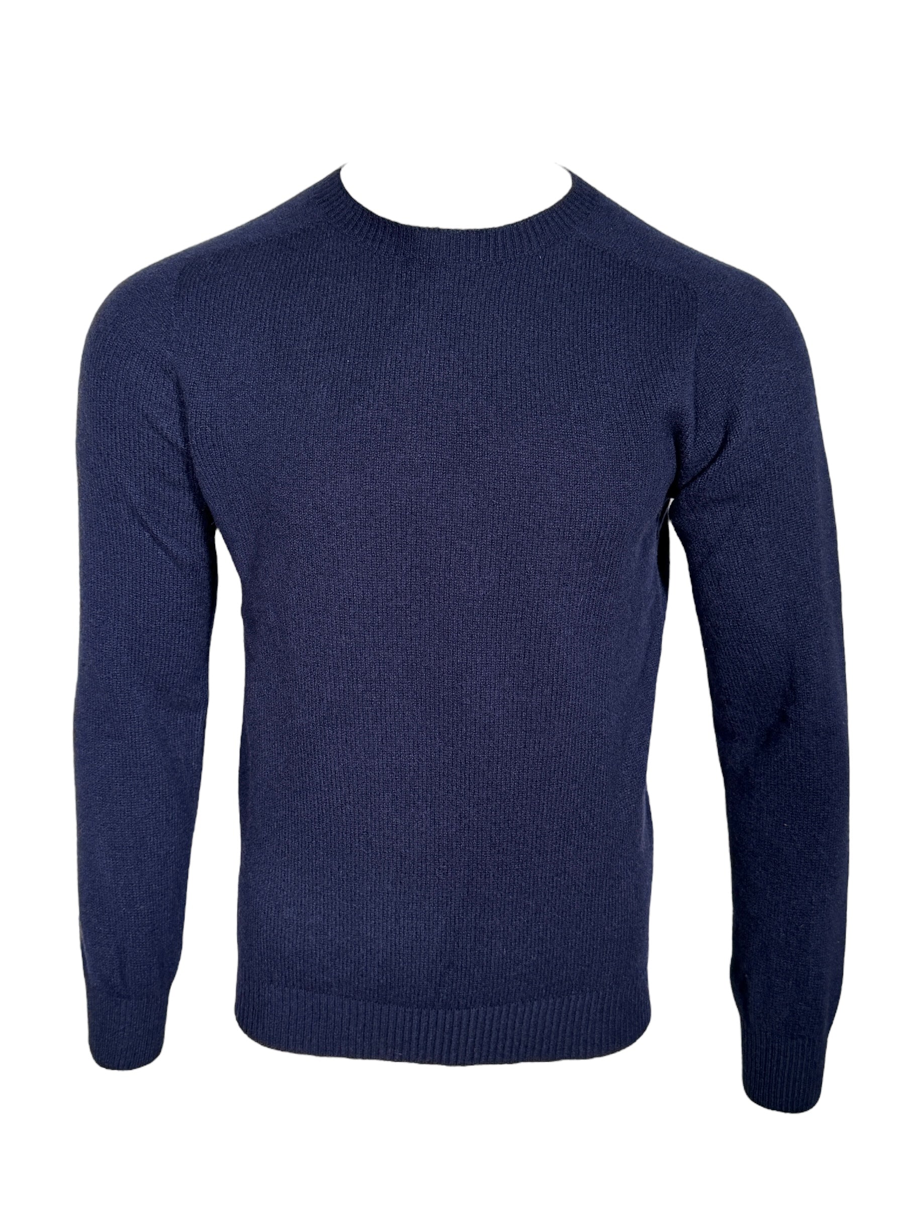 HARLEY OF SCOTLAND WOOL/CASHMERE SWEATER - NOTTE