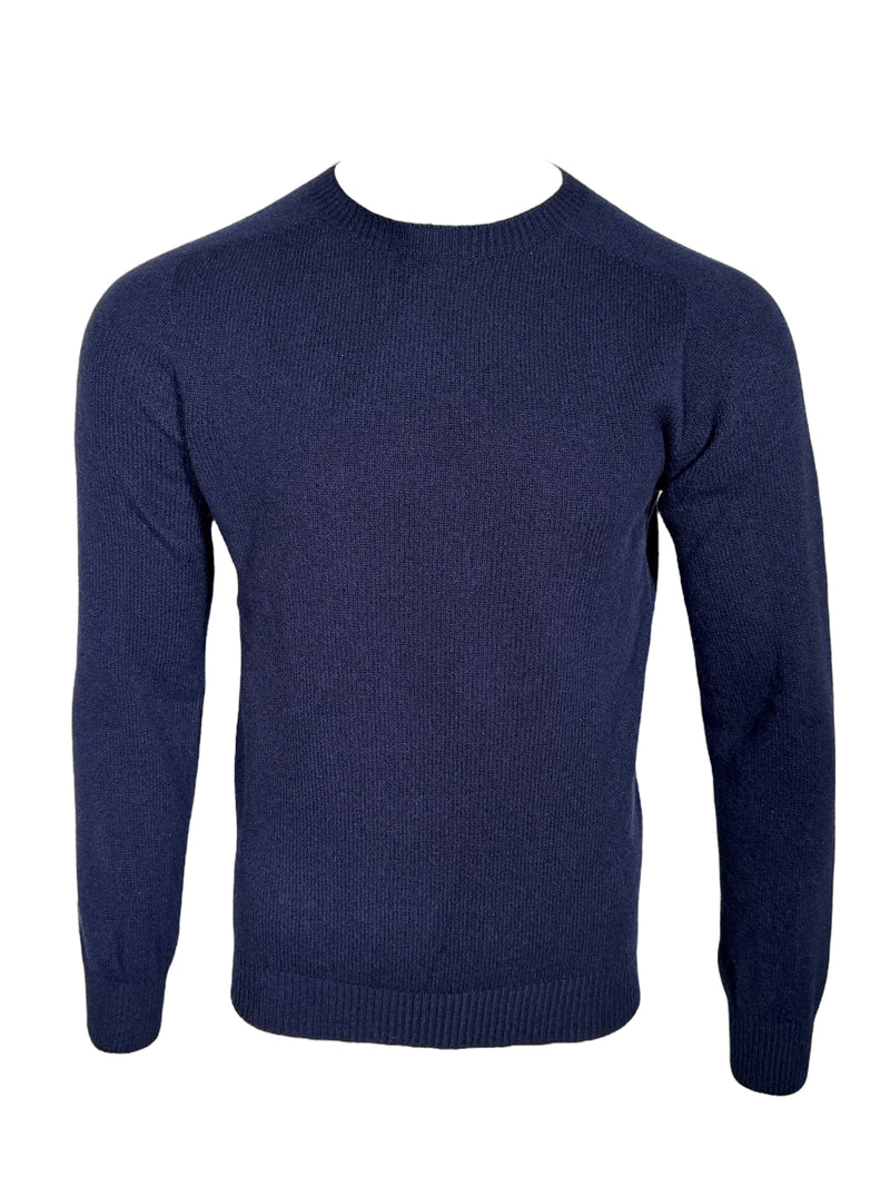 HARLEY OF SCOTLAND WOOL/CASHMERE SWEATER - NOTTE
