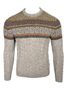 PERU UNLIMITED FAIRISLE CREW SWEATER - GREY