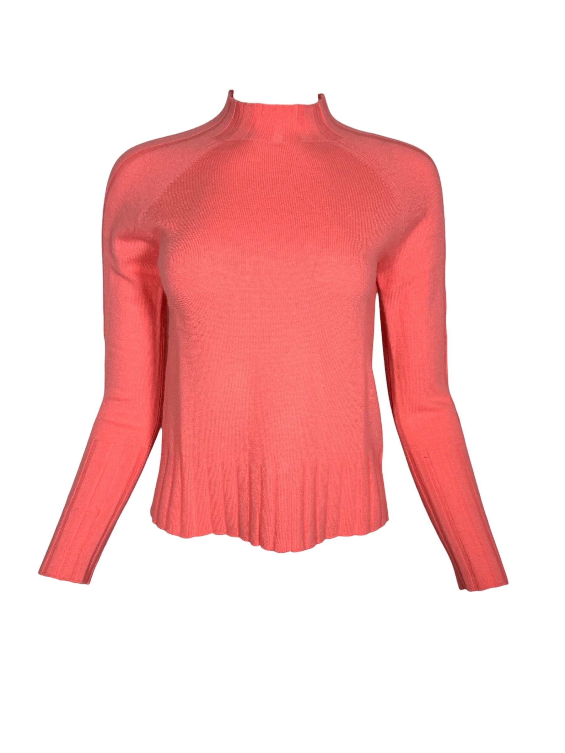 KINROSS RIB TRIM FUNNEL - CORAL