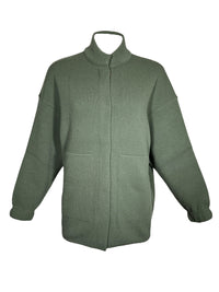 BRUNO MANETTI WOOL WALKING COAT - DEEP GREEN