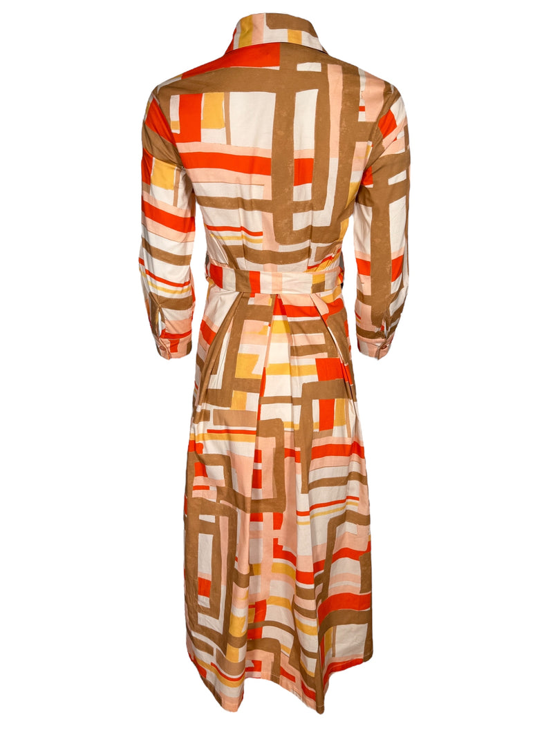 ANNA MARIA PALETTI DRESS - ORANGE PRINT