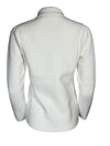 HUBERT GASSER CLASSIC KNIT BLAZER - WHITE