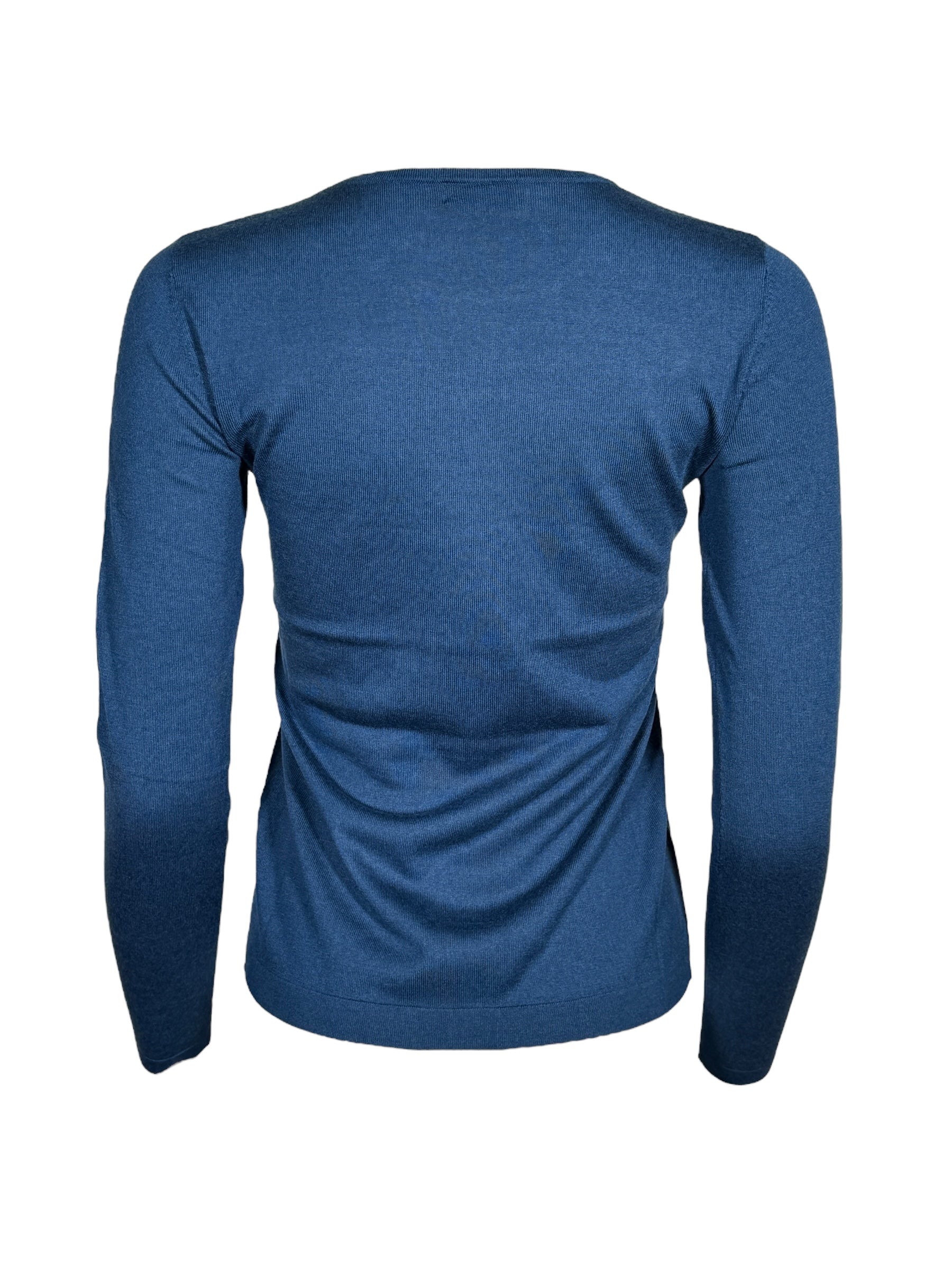 KINROSS LONG SLEEVE CREW SWEATER - SAPPHIRE