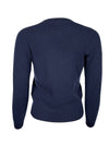 PUROTATTO WOOL/CASHMERE CREW SWEATER - NAVY