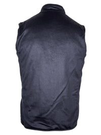 DEL VECCHIO MEN'S SUEDE & CASHMERE REVERSIBLE VEST - CHESTNUT/NAVY