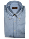 BUTTON DOWN SPORT SHIRT - BRUSHED SOLID BLUE