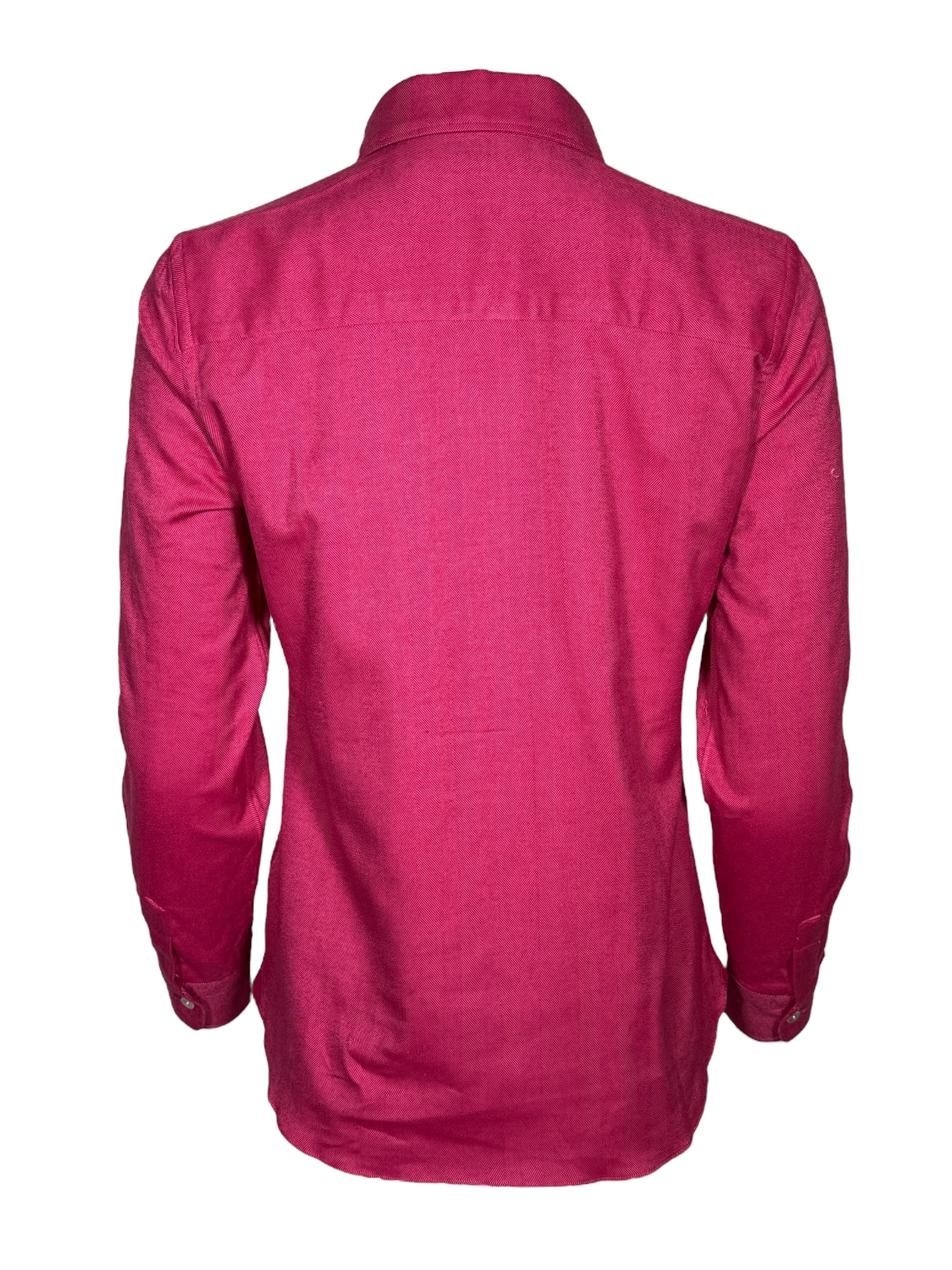 GIANGI NAPOLI WOMEN'S REBECCA SOFT HERRINGBONE SHIRT - MAGENTA