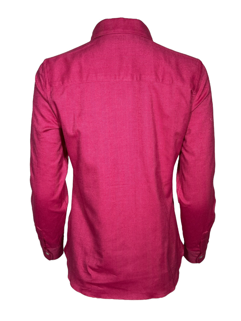 GIANGI NAPOLI WOMEN'S REBECCA SOFT HERRINGBONE SHIRT - MAGENTA