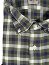 GIANGI NAPOLI MEN'S SHIRT - GREEN & NAVY CHECK