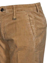 MAC WOMEN'S CHINO TURN UP CORDUROY PANT - LIGHT VICUNA