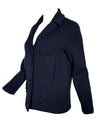 AMINA RUBINACCI WOOL COAT - NAVY