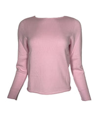 REPEAT CASHMERE ROLL NECK SWEATER - ROSE
