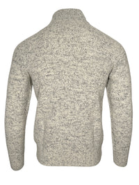FLY3 PILAR KEY WEST 1/2 ZIP SWEATER - ECRU/BLUE