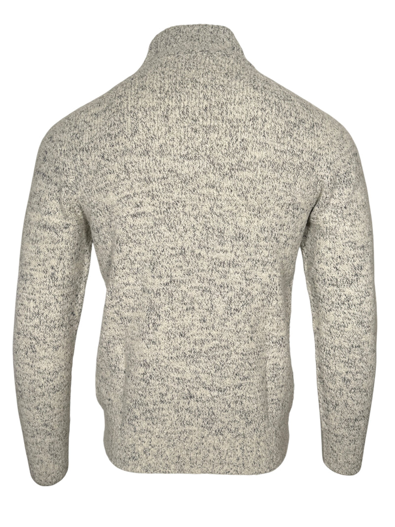 FLY3 PILAR KEY WEST 1/2 ZIP SWEATER - ECRU/BLUE