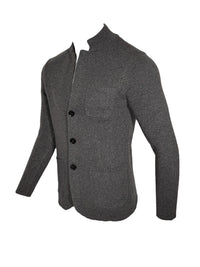 MAURIZIO BALDASSARI WINTER MOULINÈ SWACKET - MID GREY BLUE