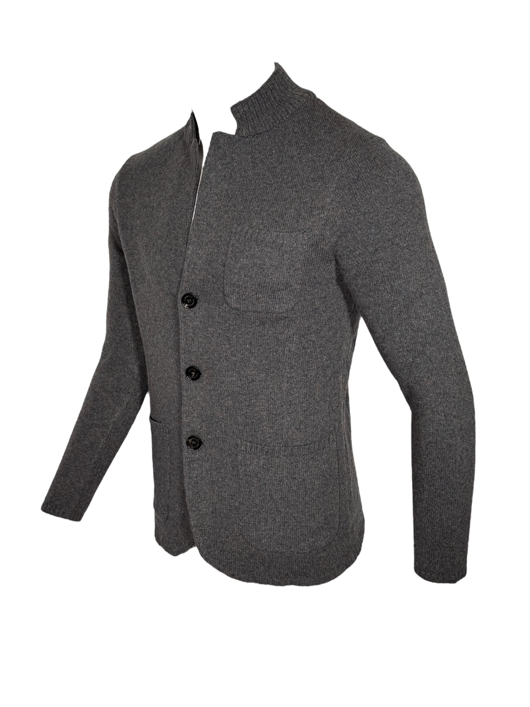 MAURIZIO BALDASSARI WINTER MOULINÈ SWACKET - MID GREY BLUE