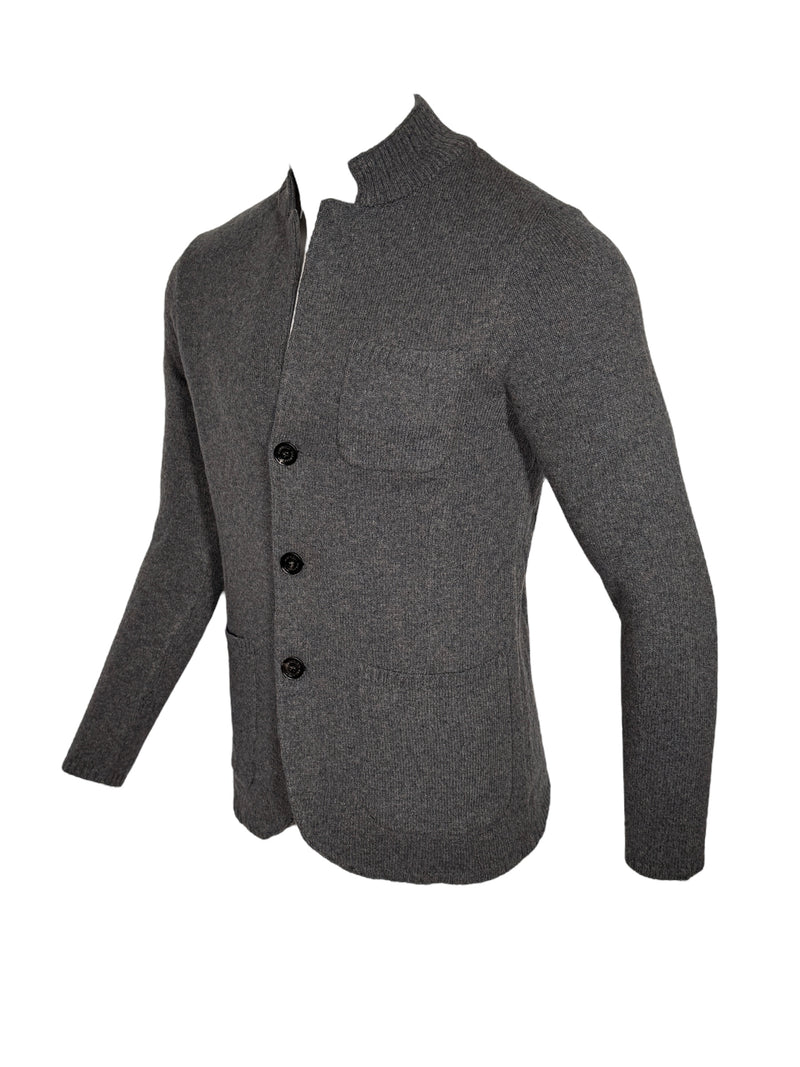 MAURIZIO BALDASSARI WINTER MOULINÈ SWACKET - MID GREY BLUE