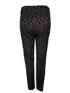 ESTELLE AND FINN FRONT ZIP ANKLE PANT - BLACK EMBROIDERED FANCY
