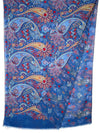 CALABRESE 1924 DOUBLE SIDED WOOL SCARF - DENIM PAISLEY