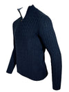 ADESI CASHMERE MEN'S CABLE 1/2 ZIP SWEATER - MARE