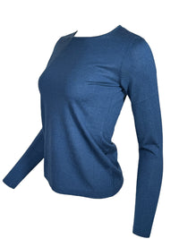 KINROSS LONG SLEEVE CREW SWEATER - SAPPHIRE