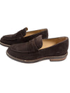 ELEVENTY MEN'S SUEDE PENNY LOAFER - COCOA