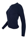 PUROTATTO WOOL/CASHMERE CREW SWEATER - NAVY
