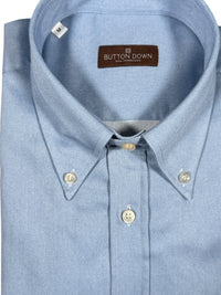 BUTTON DOWN SPORT SHIRT - BRUSHED SOLID BLUE